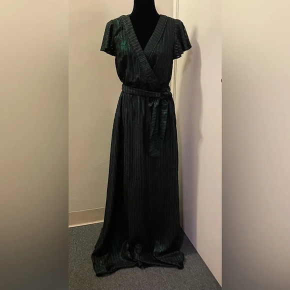 MODCLOTH NWOT Your Time To Shine Maxi Dress in Emerald Green - Picture 7 of 13